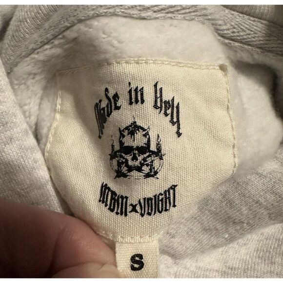 MBM X‎ Voight Valentina Voight Made In Hell Hoodie Size Small - Picture 10 of 10